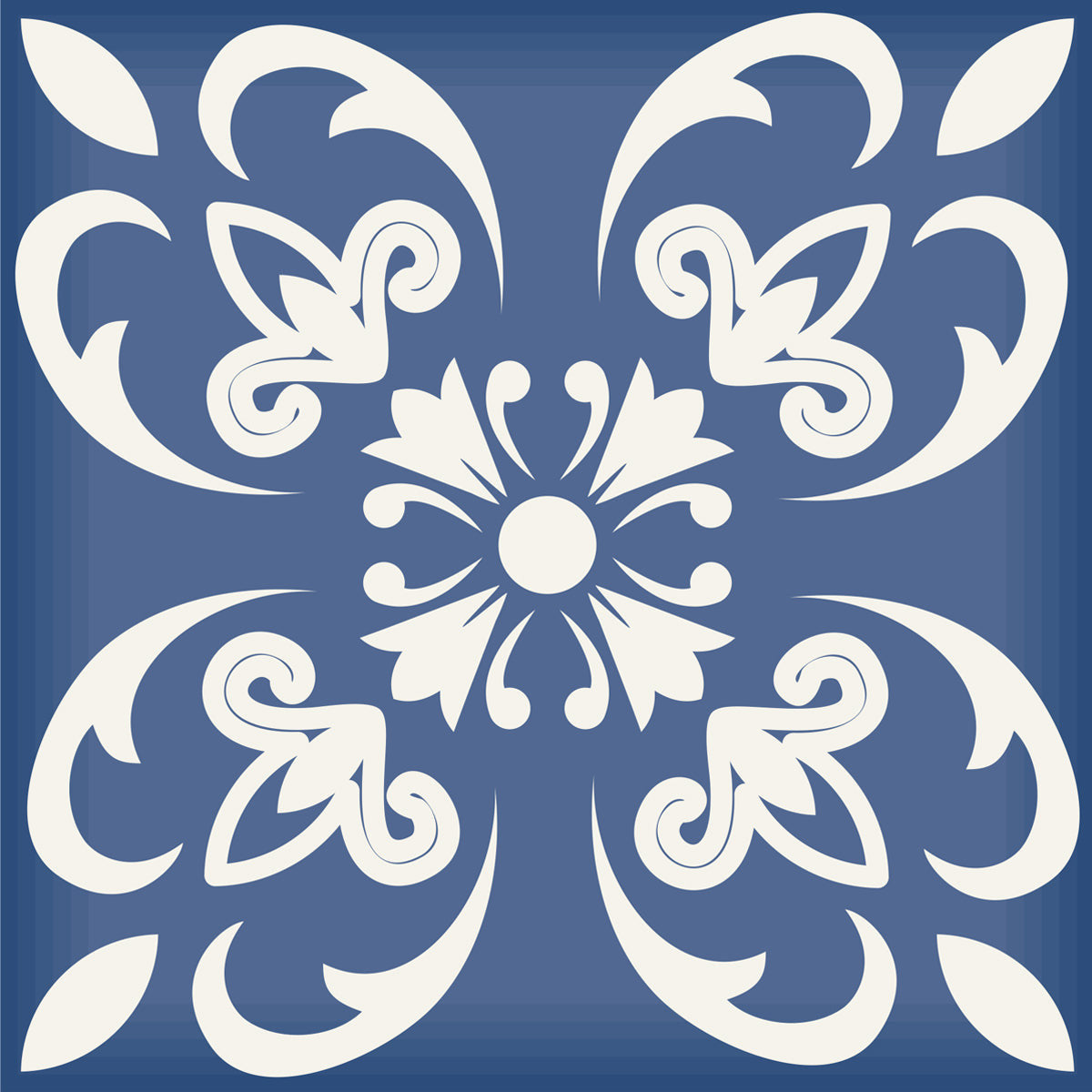 4" X 4" Wedgwood Blue And White Peel And Stick Removable Tiles HomeRoots