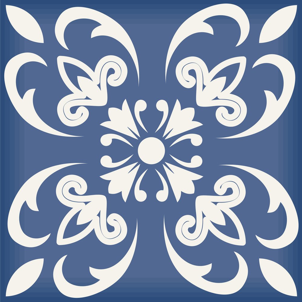 5" X 5" Wedgwood Blue And White  Peel And Stick Removable Tiles HomeRoots