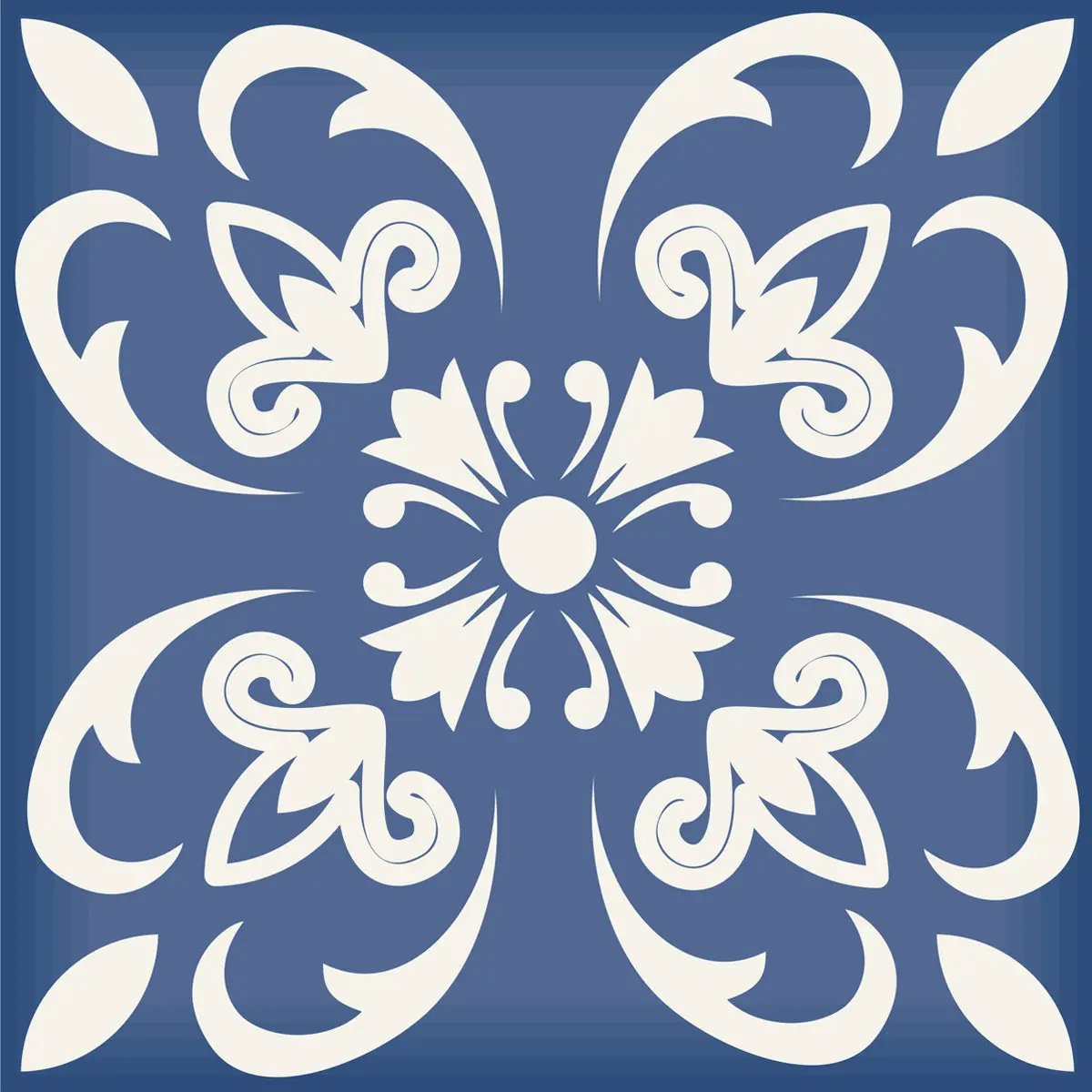 4" X 4" Wedgwood Blue And White Peel And Stick Removable Tiles HomeRoots