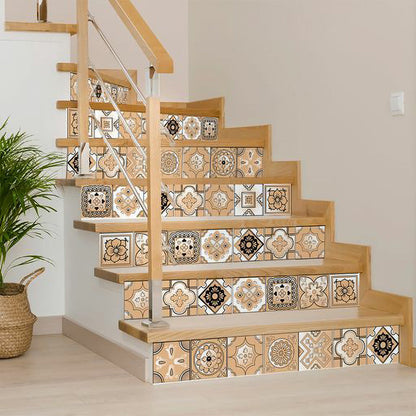 4" X 4" Shades Of Taupe Mosaic Peel And Stick Removable Tiles HomeRoots