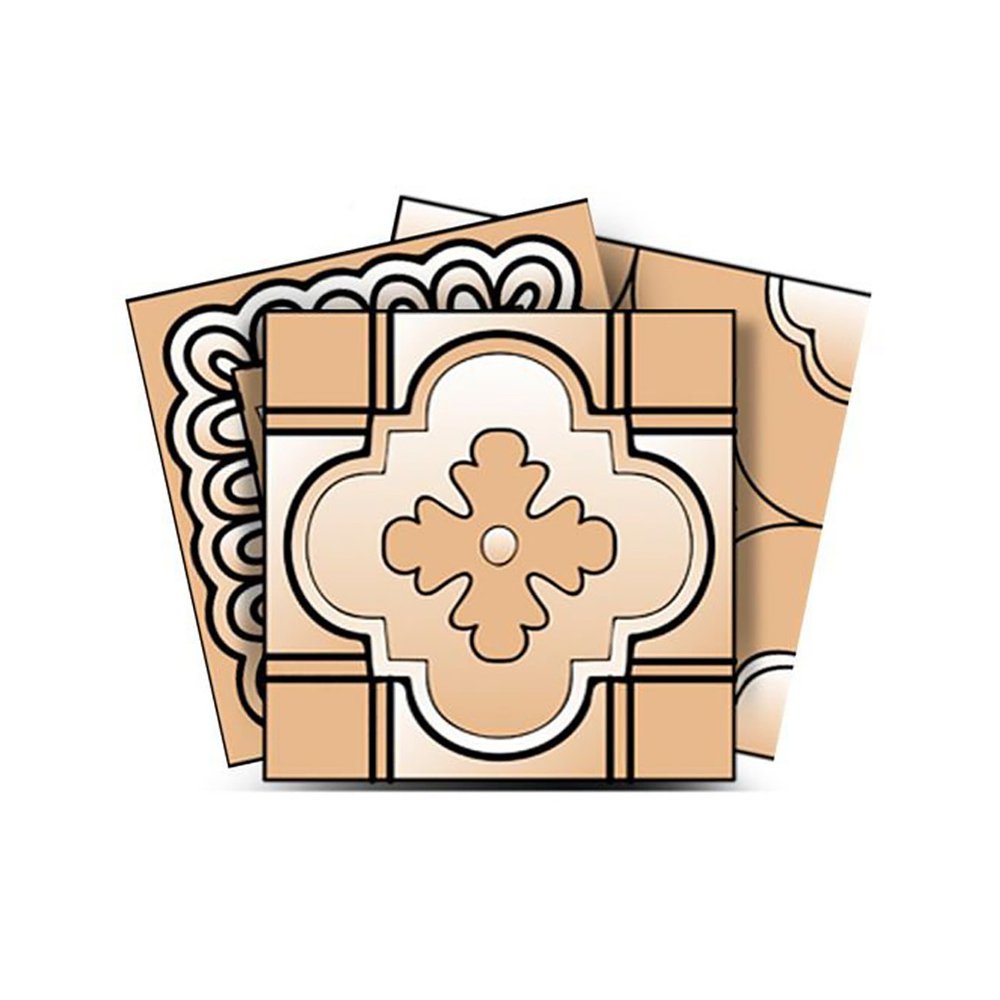 4" X 4" Shades Of Taupe Mosaic Peel And Stick Removable Tiles HomeRoots