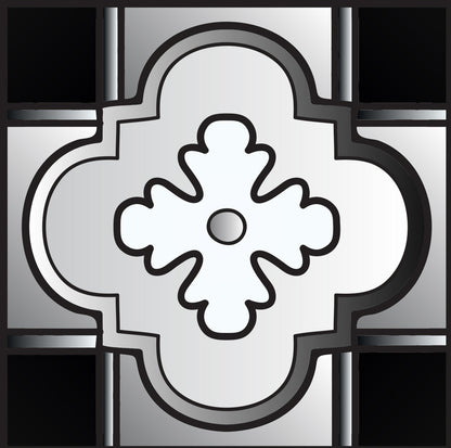 4" X 4" Black White And Gray Mosaic Peel And Stick Removable Tiles HomeRoots