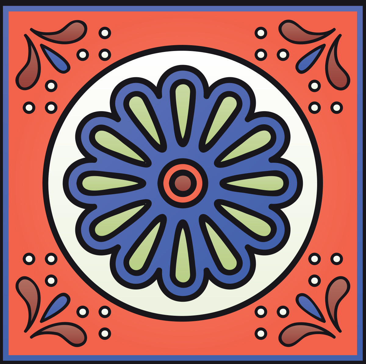 4" X 4" Mediterra Terra Cotta Mosaic Peel And Stick Removable Tiles HomeRoots