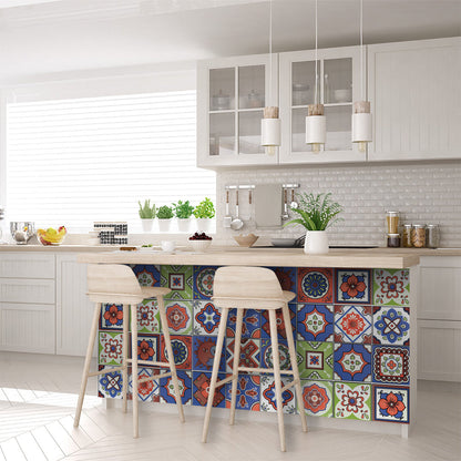 4" X 4" Mediterra Terra Cotta Mosaic Peel And Stick Removable Tiles HomeRoots