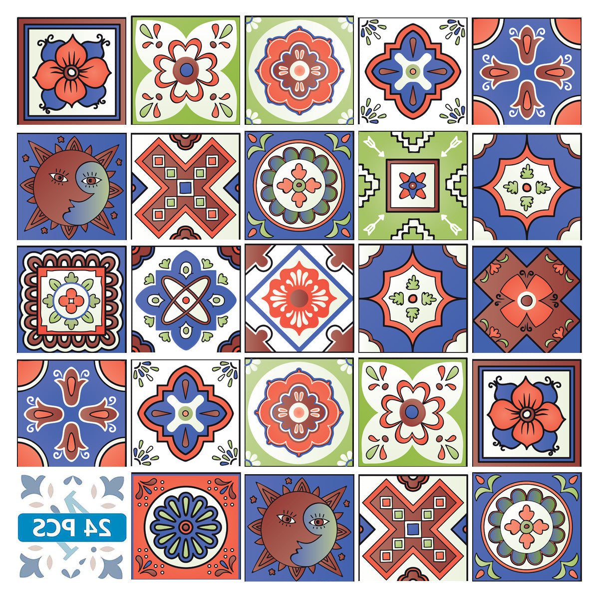 4" X 4" Mediterra Terra Cotta Mosaic Peel And Stick Removable Tiles HomeRoots