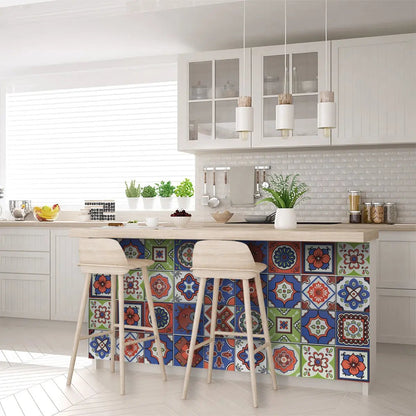 4" X 4" Mediterra Terra Cotta Mosaic Peel And Stick Removable Tiles HomeRoots