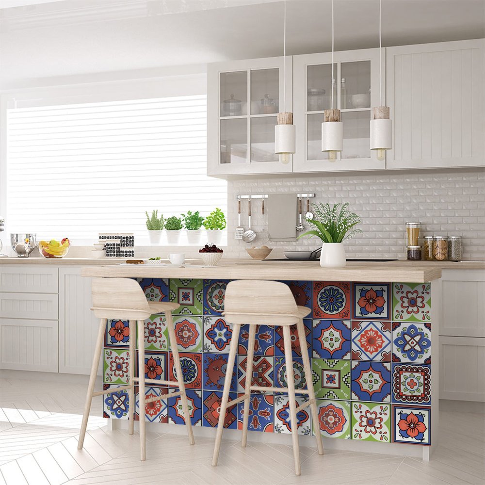 4" X 4" Mediterra Terra Cotta Mosaic Peel And Stick Removable Tiles HomeRoots