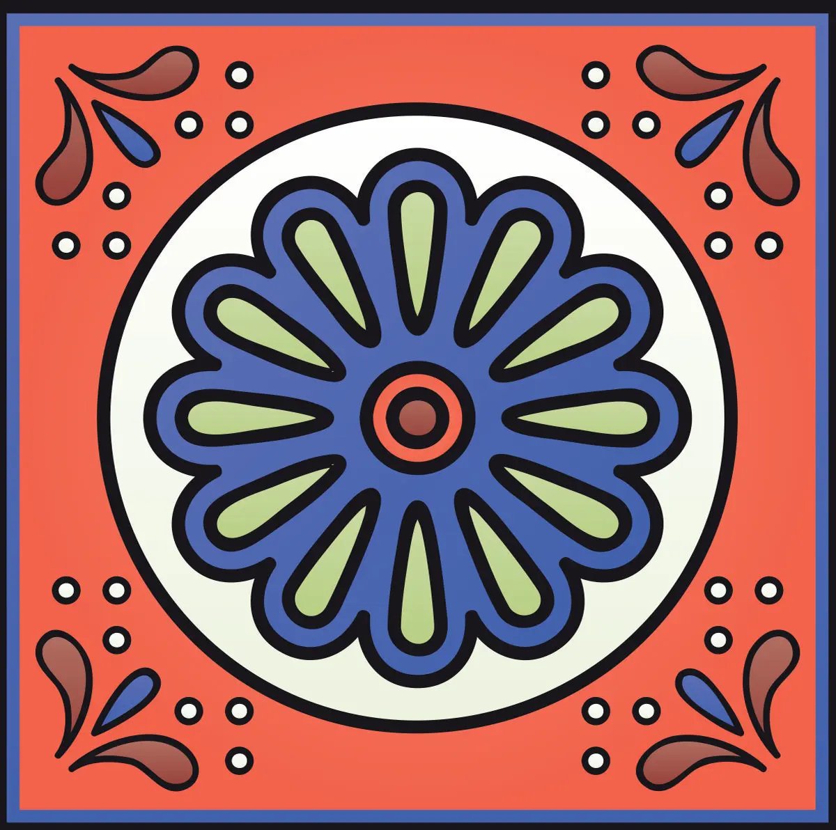 4" X 4" Mediterra Terra Cotta Mosaic Peel And Stick Removable Tiles HomeRoots