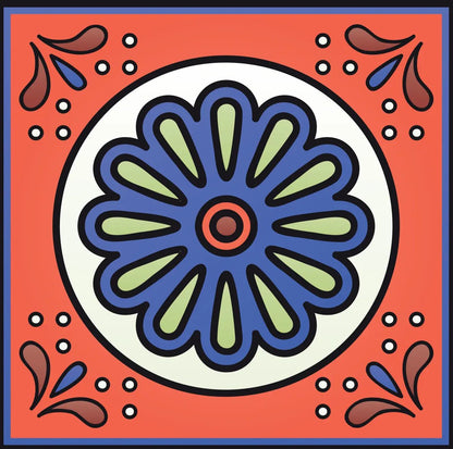 4" X 4" Mediterra Terra Cotta Mosaic Peel And Stick Removable Tiles HomeRoots