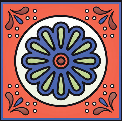 4" X 4" Mediterra Terra Cotta Mosaic Peel And Stick Removable Tiles HomeRoots