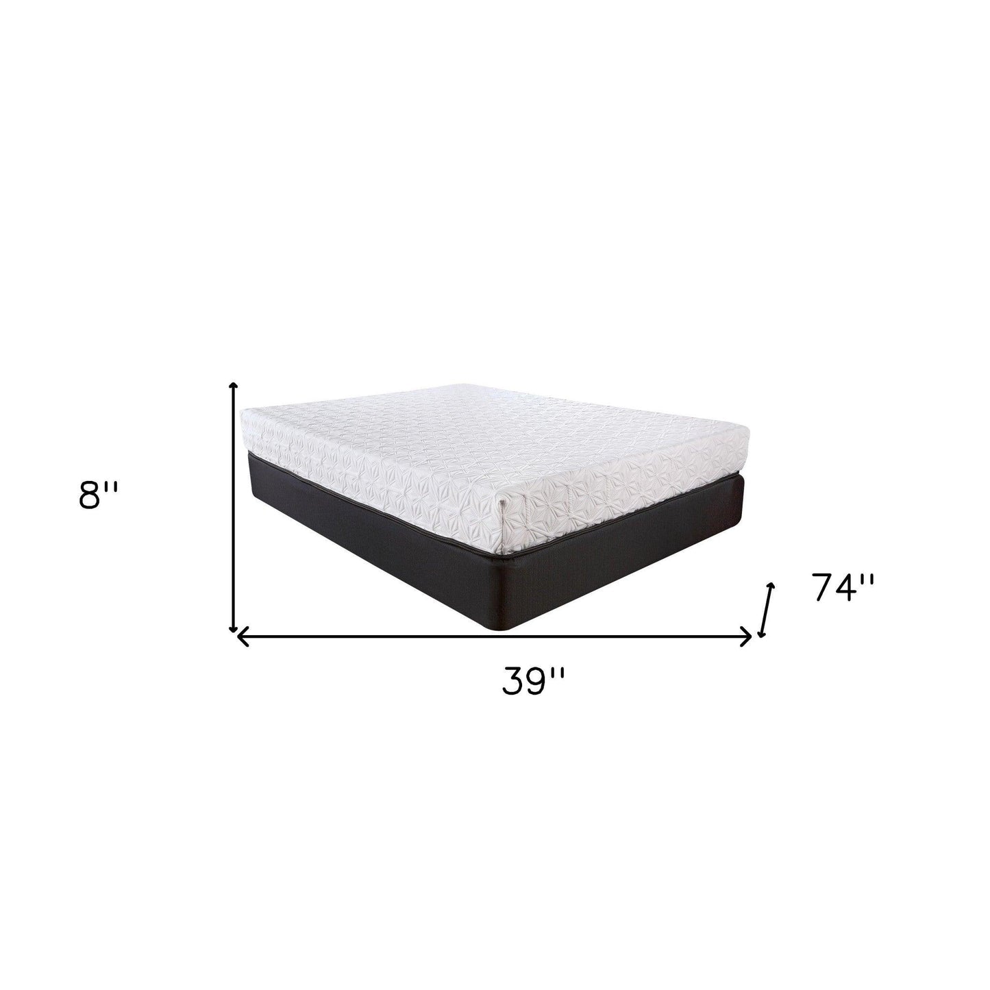 8 Inch Luxury Plush Gel Infused Memory Foam And Hd Support Foam Smooth Top Mattress - FurniFindUSA