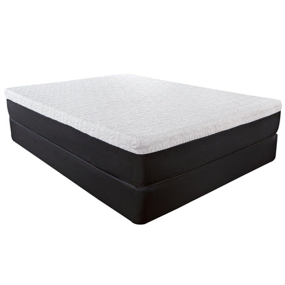 10.5" Lux Gel Infused Memory Foam And High Density Foam Mattress Twin - FurniFindUSA