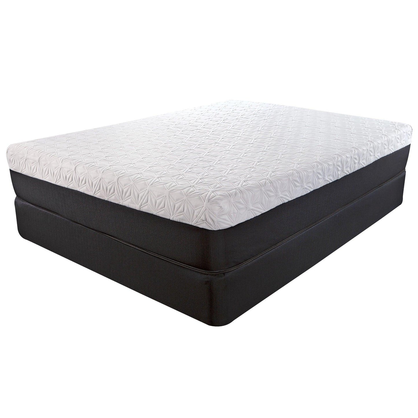 11.5" Lux Copper Infused Gel Memory Foam And High Density Foam Mattress Twin - FurniFindUSA