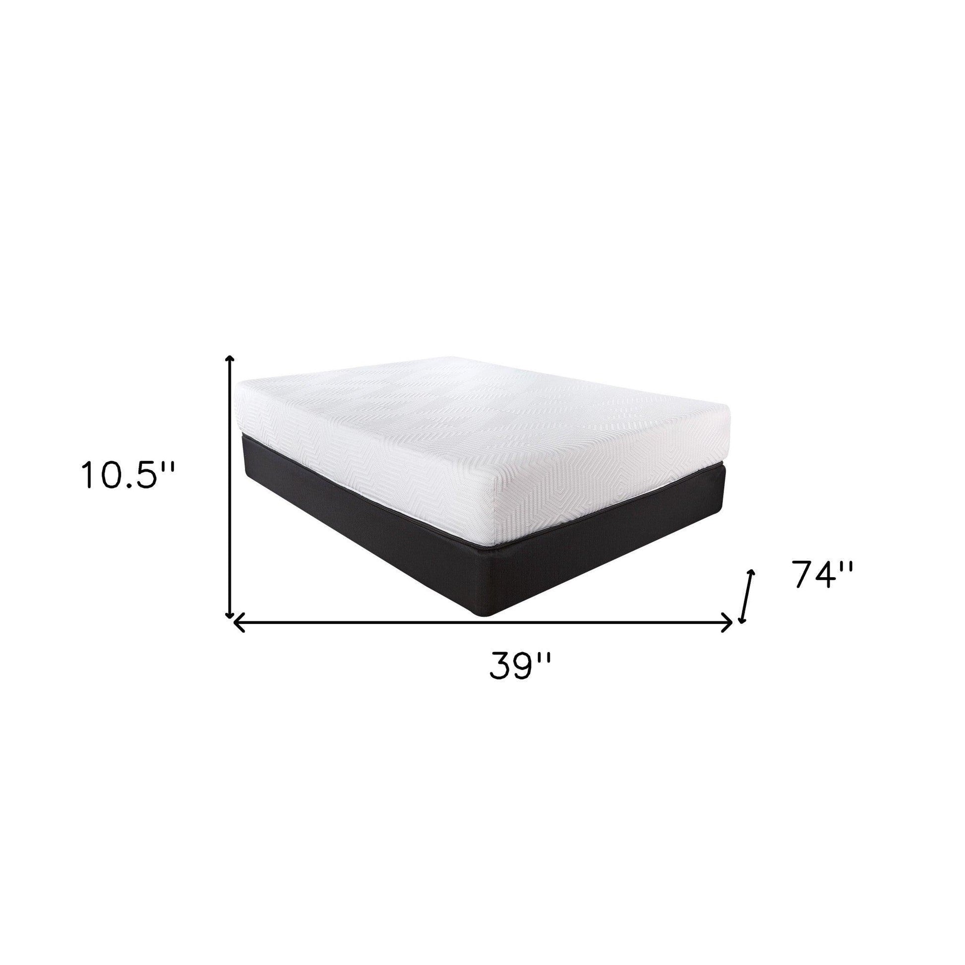 10.5" Hybrid Lux Memory Foam And Wrapped Coil Mattress Full - FurniFindUSA