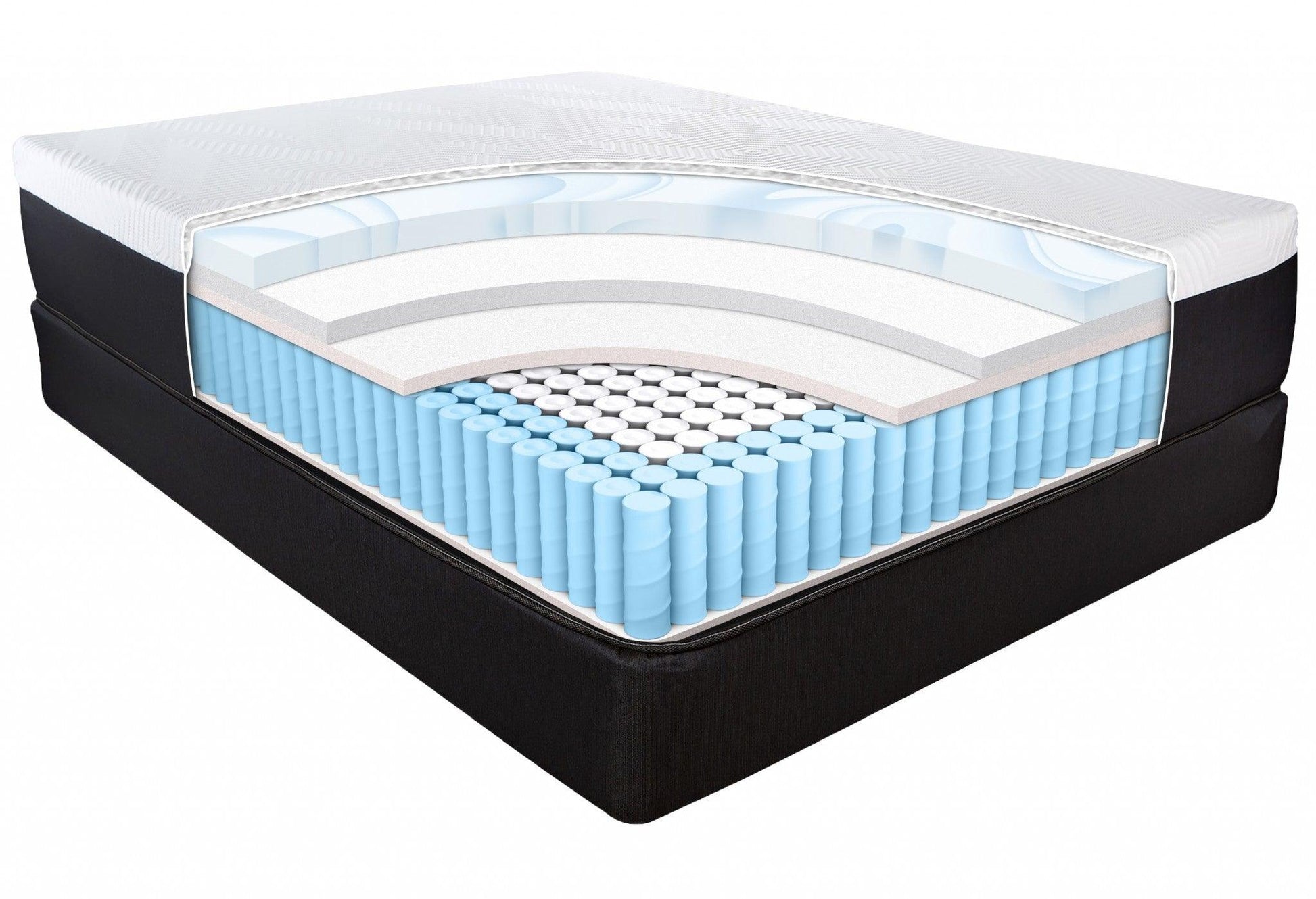 13" Hybrid Lux Memory Foam And Wrapped Coil Mattress Twin - FurniFindUSA