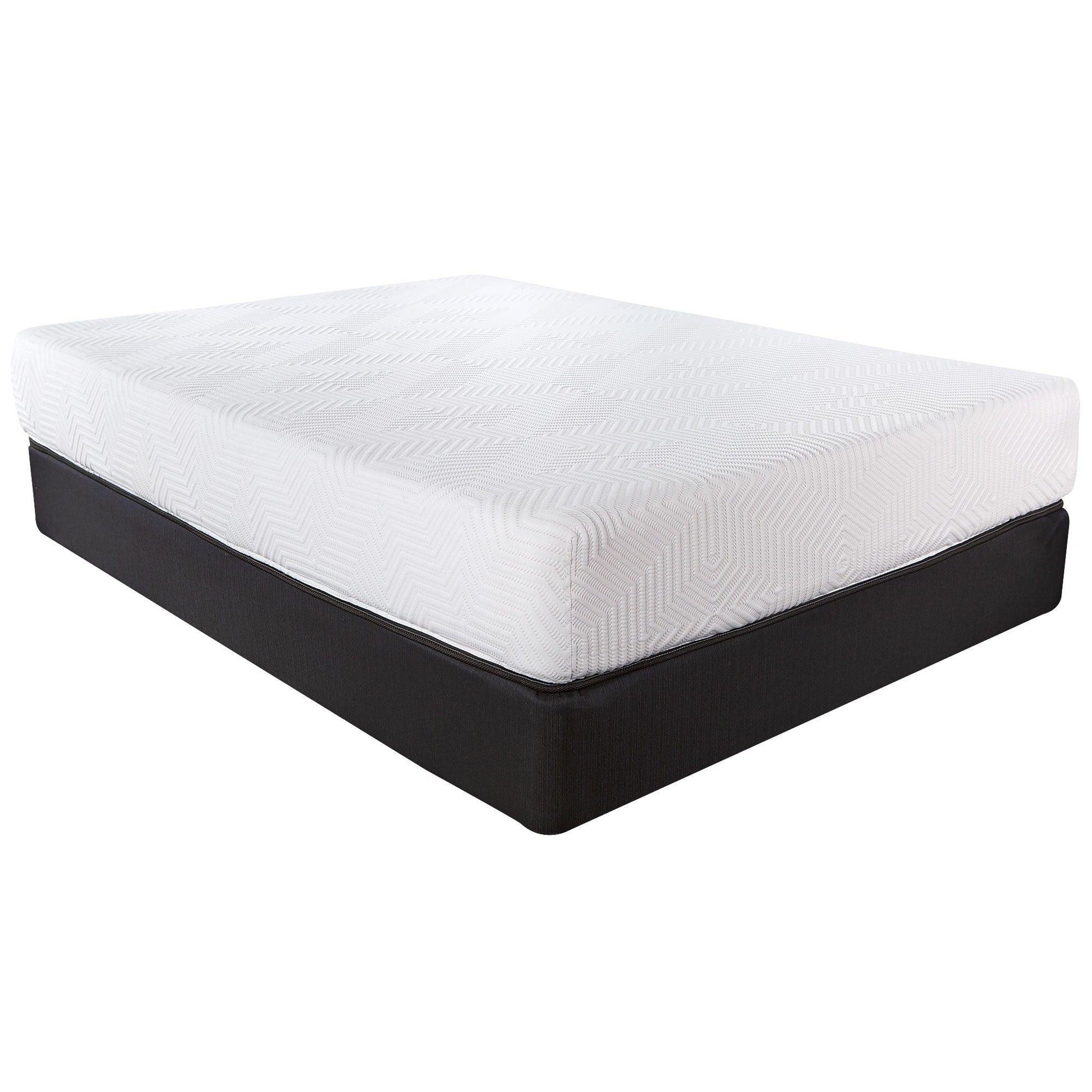 10.5" Hybrid Lux Memory Foam And Wrapped Coil Mattress Full - FurniFindUSA