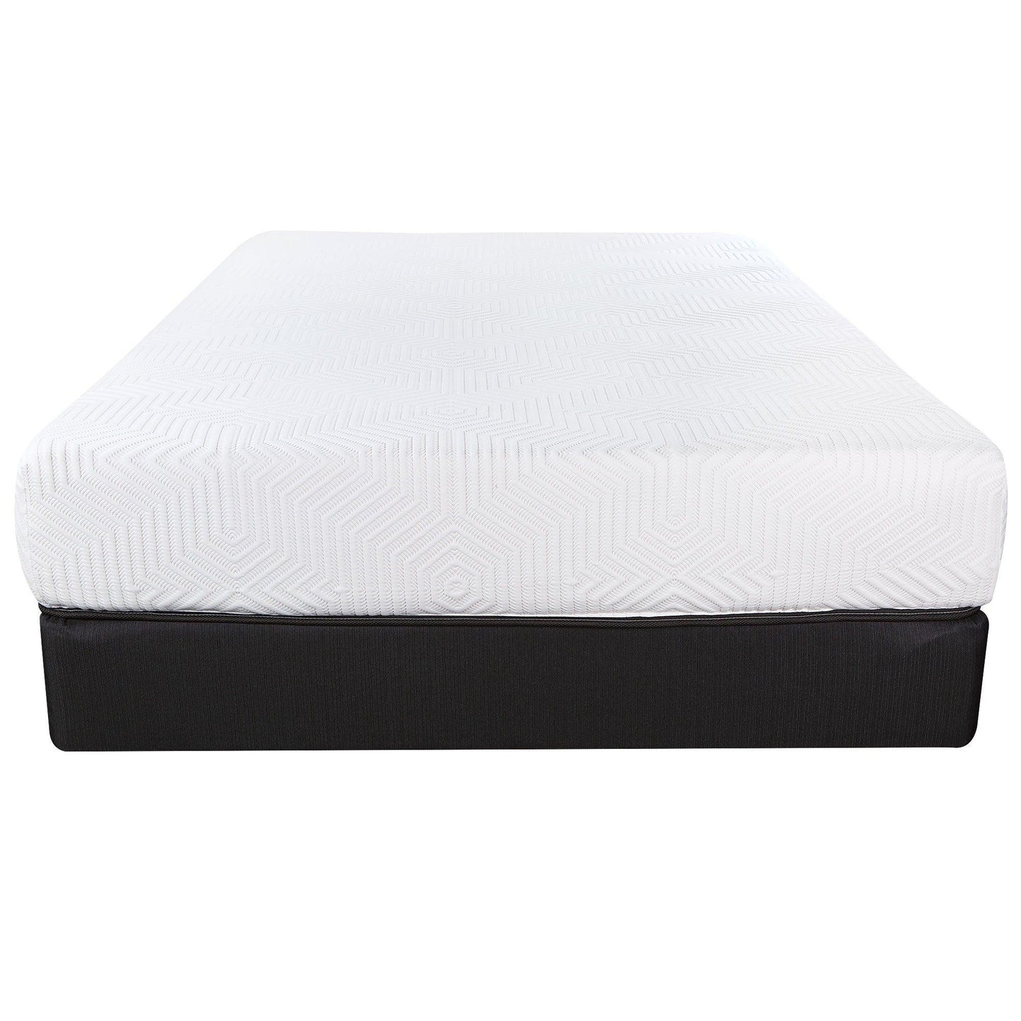 10.5" Hybrid Lux Memory Foam And Wrapped Coil Mattress Full - FurniFindUSA