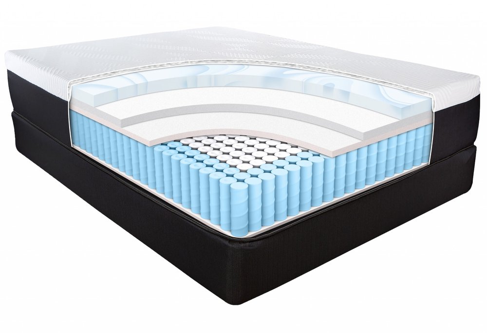 13" Hybrid Pocket Coil Gel Memory Foam Mattress HomeRoots