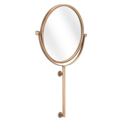 Gold Round Wall Mount Mirror HomeRoots