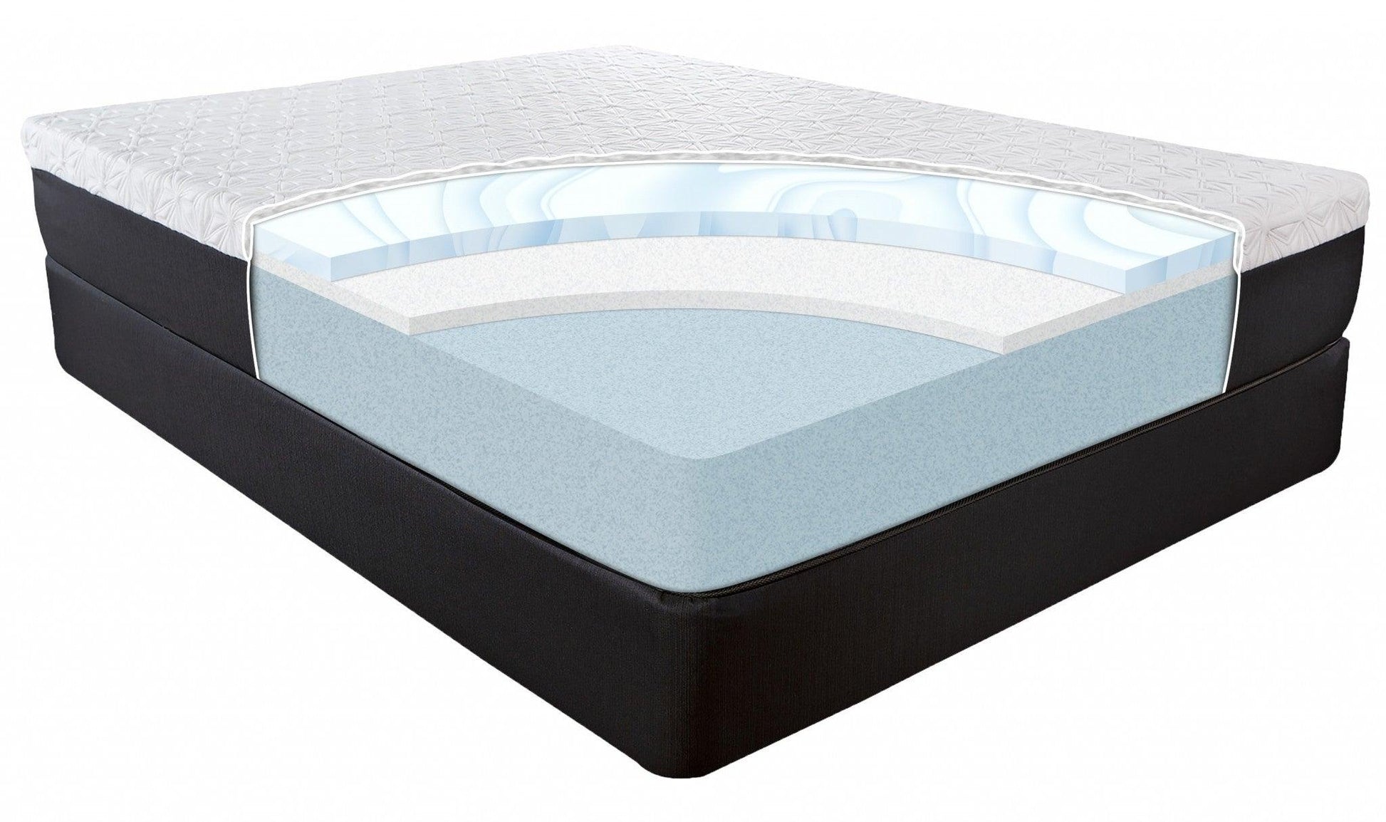 10.5" Lux Gel Infused Memory Foam And High Density Foam Mattress Twin - FurniFindUSA