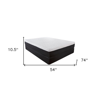 10.5" Lux Gel Infused Memory Foam And High Density Foam Mattress Twin - FurniFindUSA