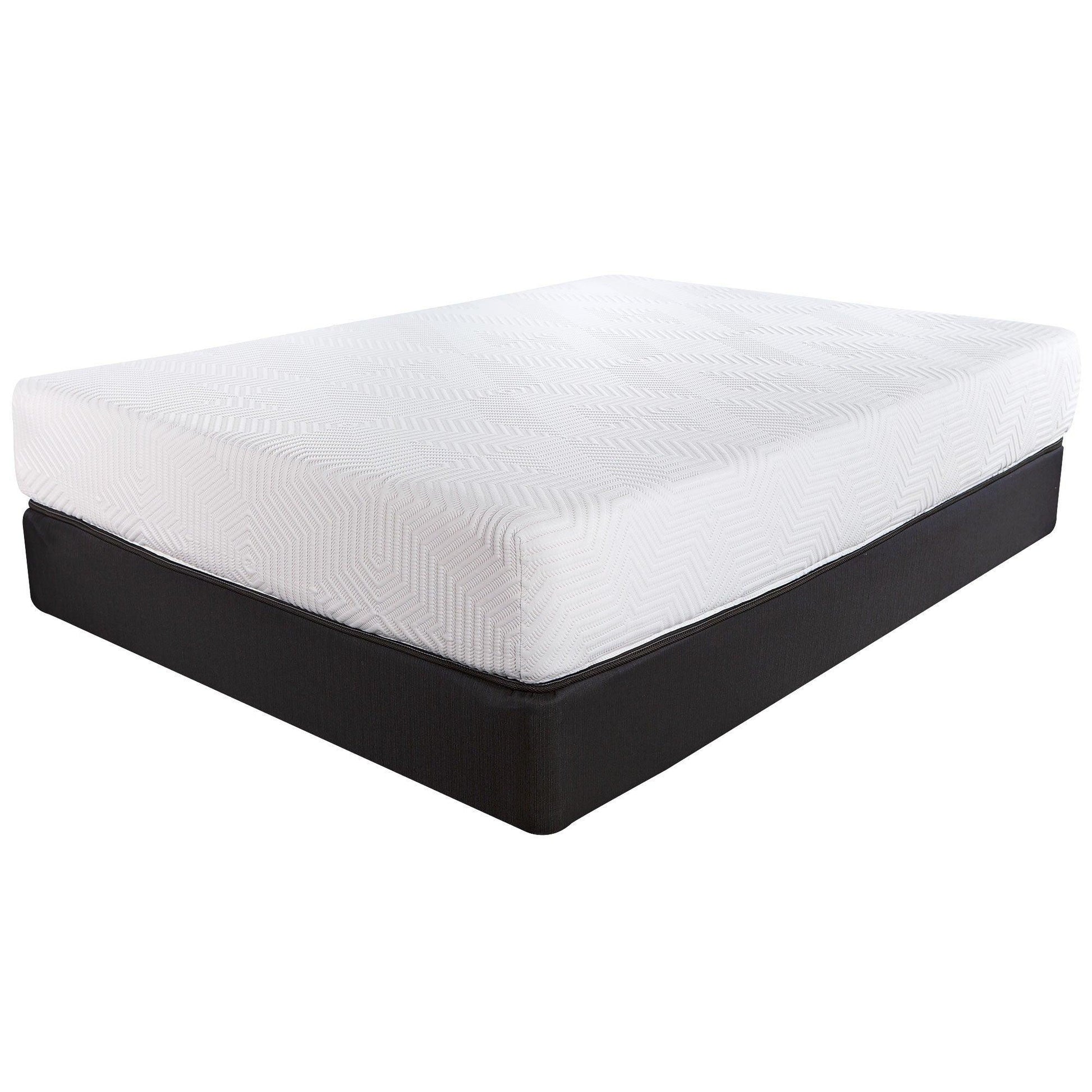 10.5" Hybrid Lux Memory Foam And Wrapped Coil Mattress Full - FurniFindUSA