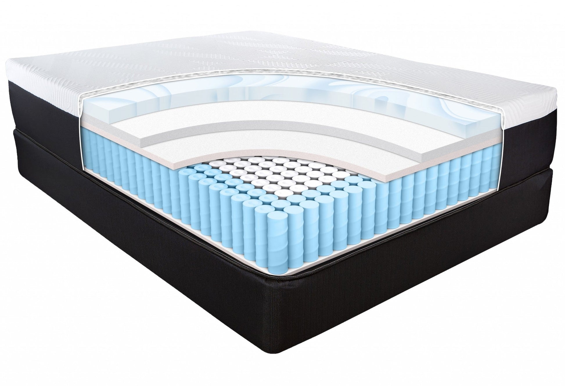 13" Hybrid Pocket Coil Gel Memory Foam Mattress HomeRoots