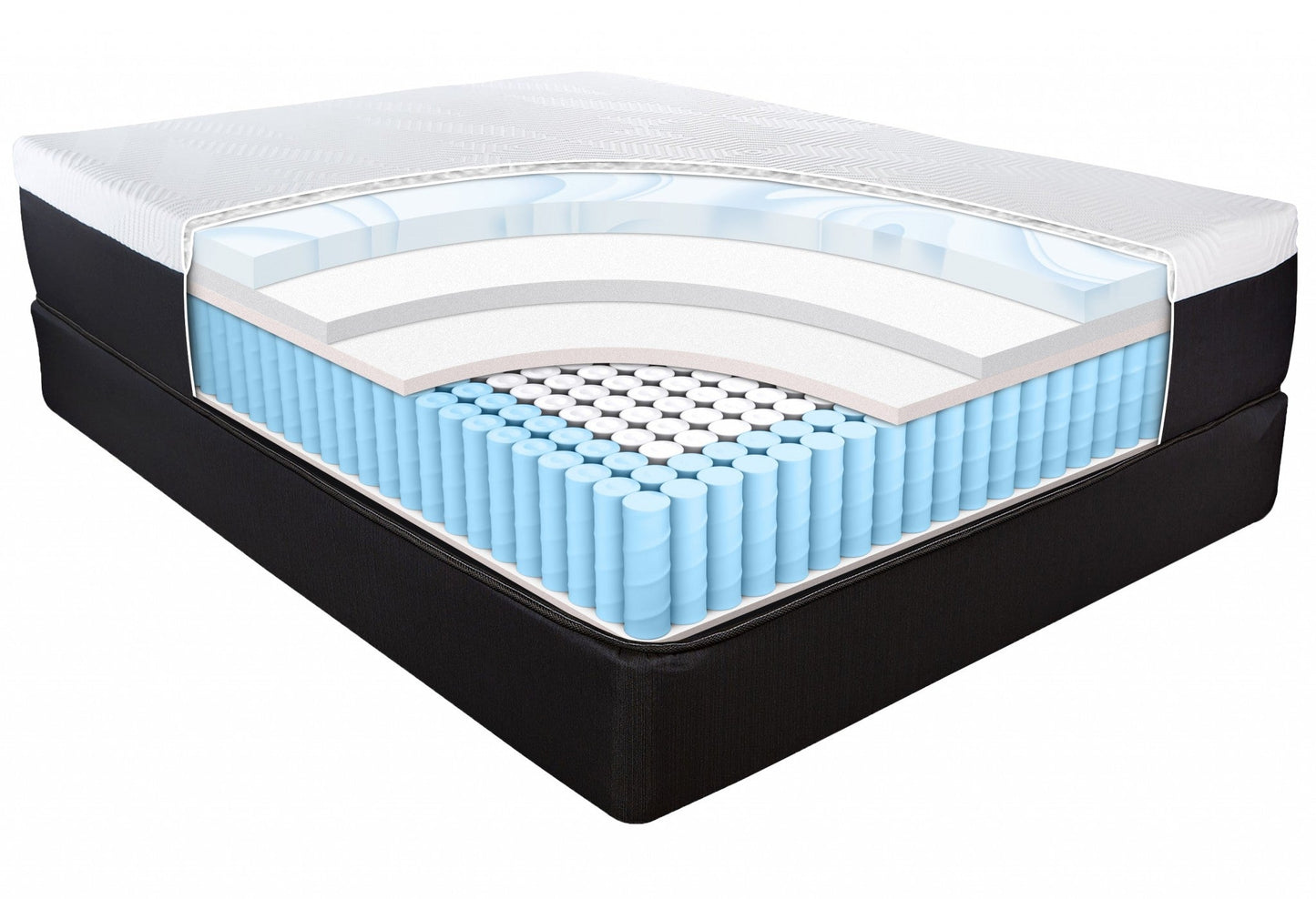 13" Hybrid Pocket Coil Gel Memory Foam Mattress HomeRoots