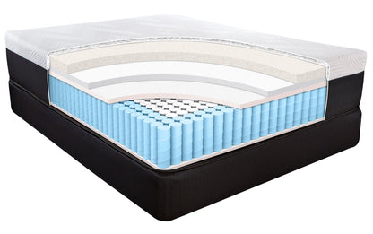 14" Hybrid Pocket Coil Copper Infused Gel Memory Foam Mattress HomeRoots
