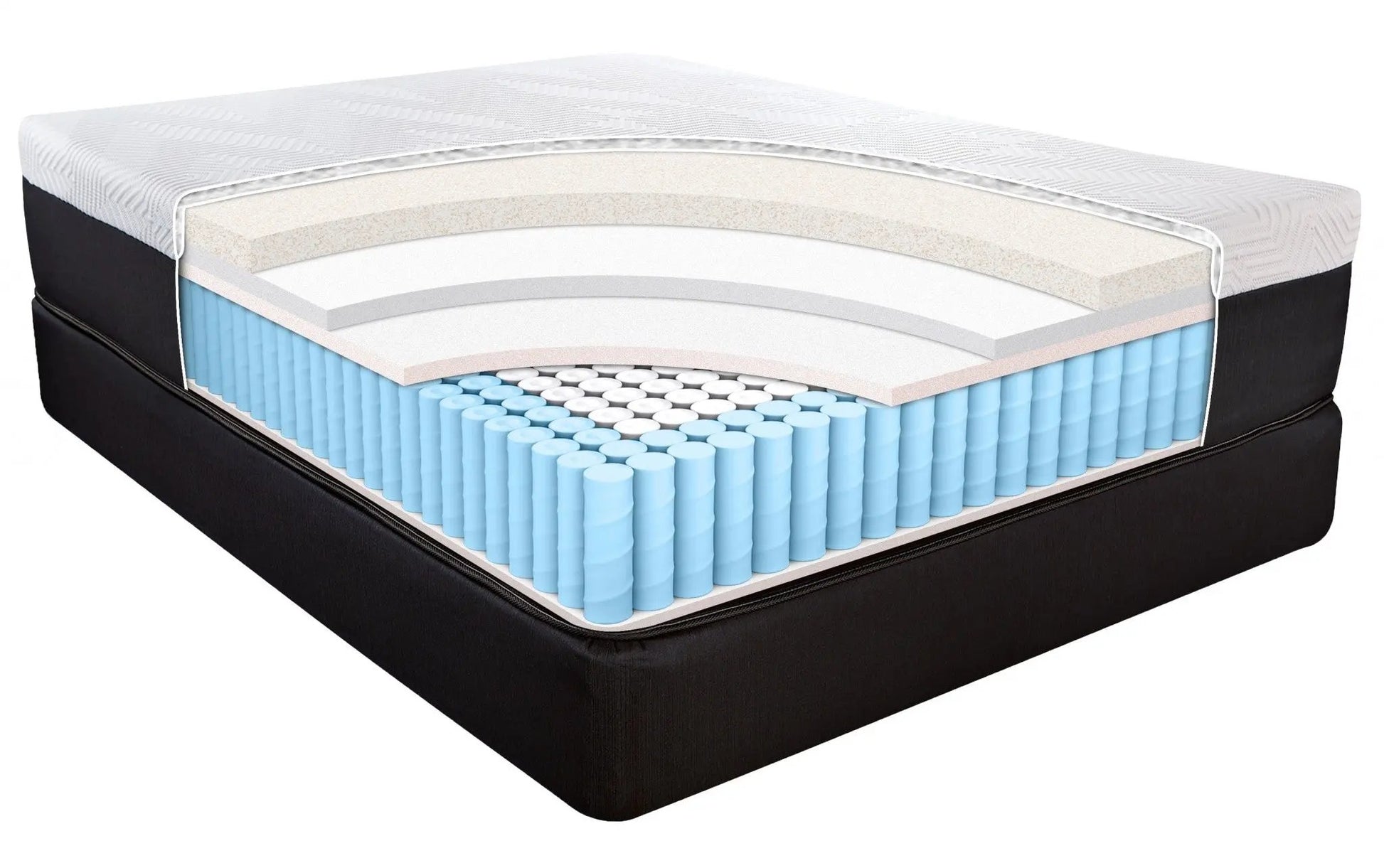 14" Hybrid Pocket Coil Copper Infused Gel Memory Foam Mattress HomeRoots