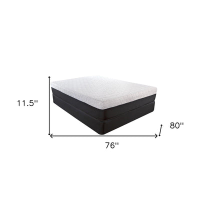 11.5" Lux Copper Infused Gel Memory Foam And High Density Foam Mattress Twin - FurniFindUSA