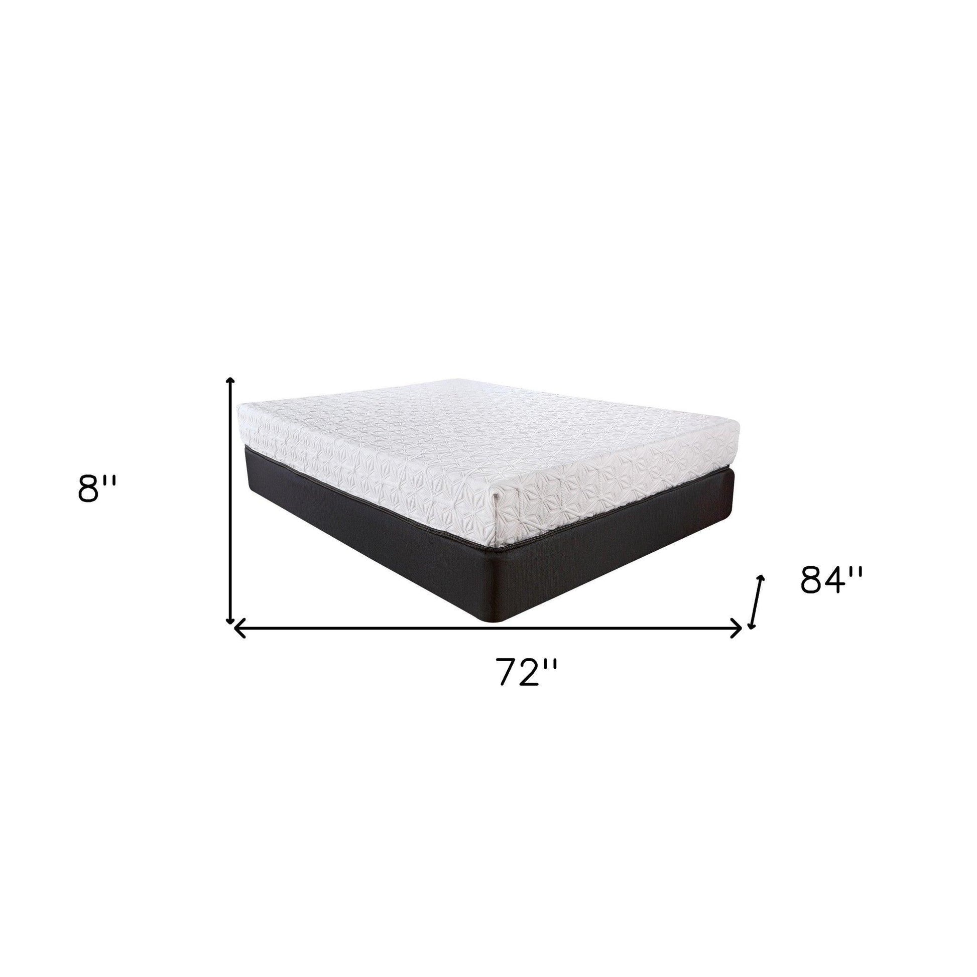 8 Inch Luxury Plush Gel Infused Memory Foam And Hd Support Foam Smooth Top Mattress - FurniFindUSA