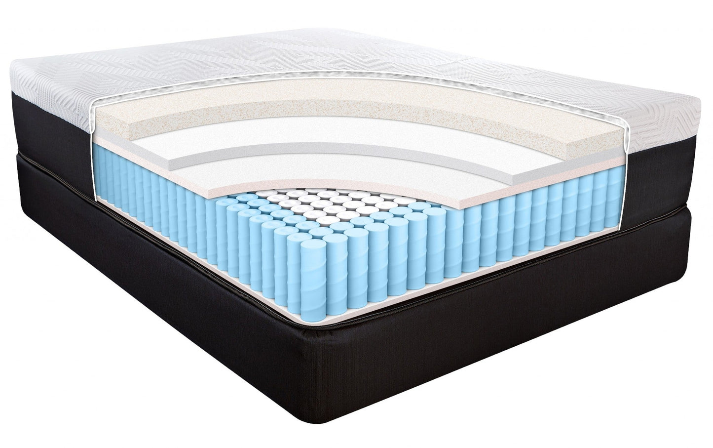 14" Hybrid Pocket Coil Copper Infused Gel Memory Foam Mattress HomeRoots