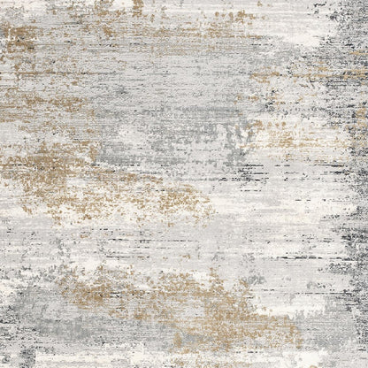 4' X 6' Grey Abstract Area Rug