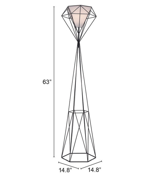 Black Diamond Floor Lamp Black