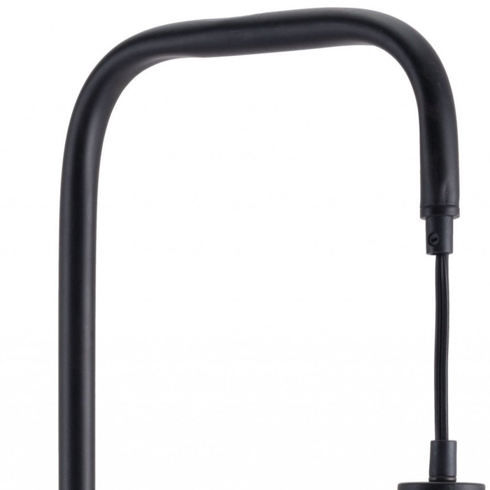 59" Black And White Steel LED Floor Lamp HomeRoots