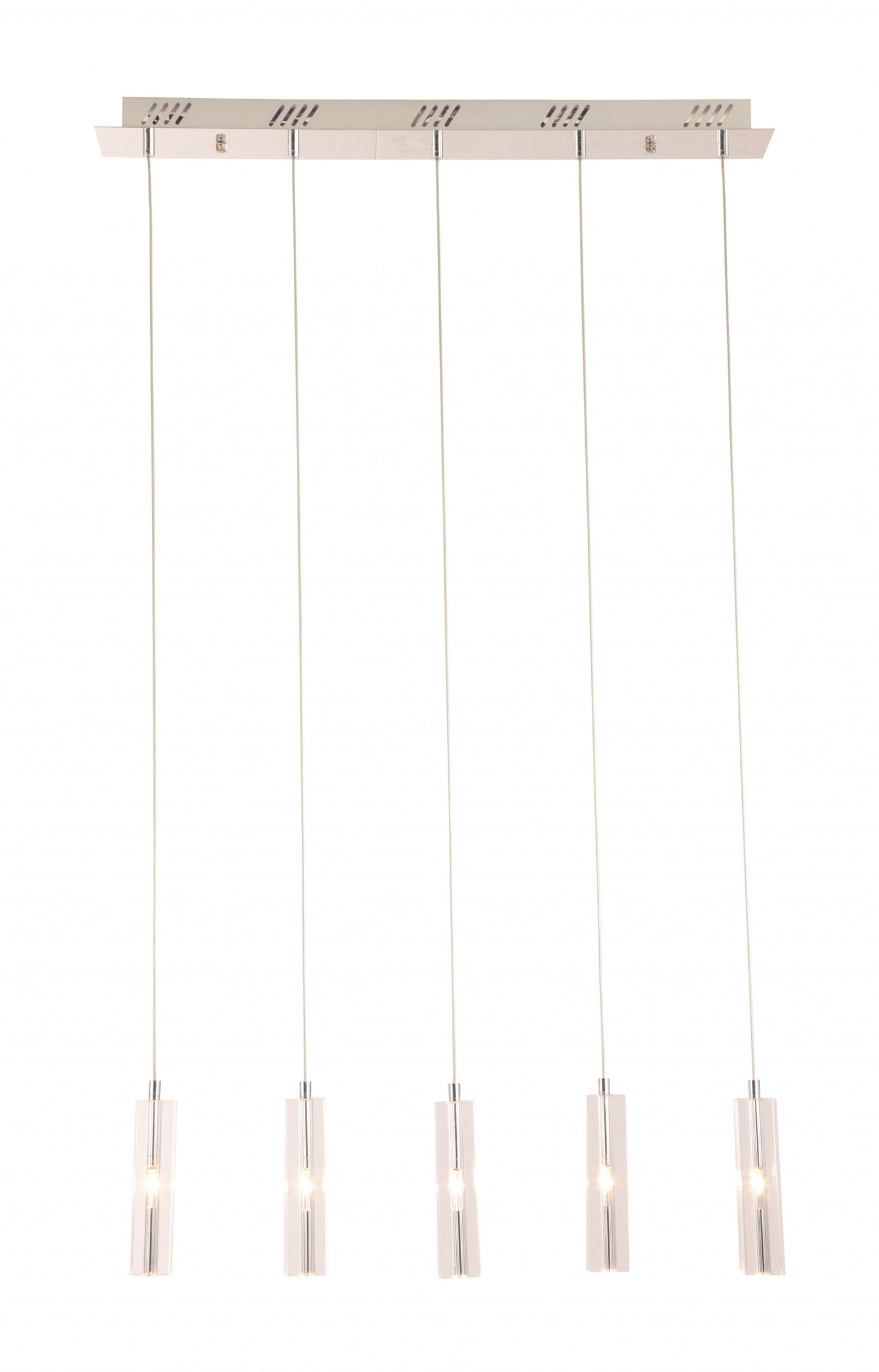 Stark Five Bulb Clear Ceiling Lamp