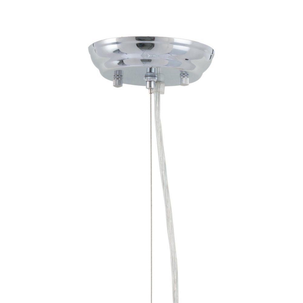 Silver Lantern Metal Chandelier With Silver Shades HomeRoots