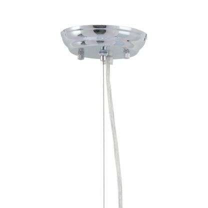 Silver Lantern Metal Chandelier With Silver Shades HomeRoots