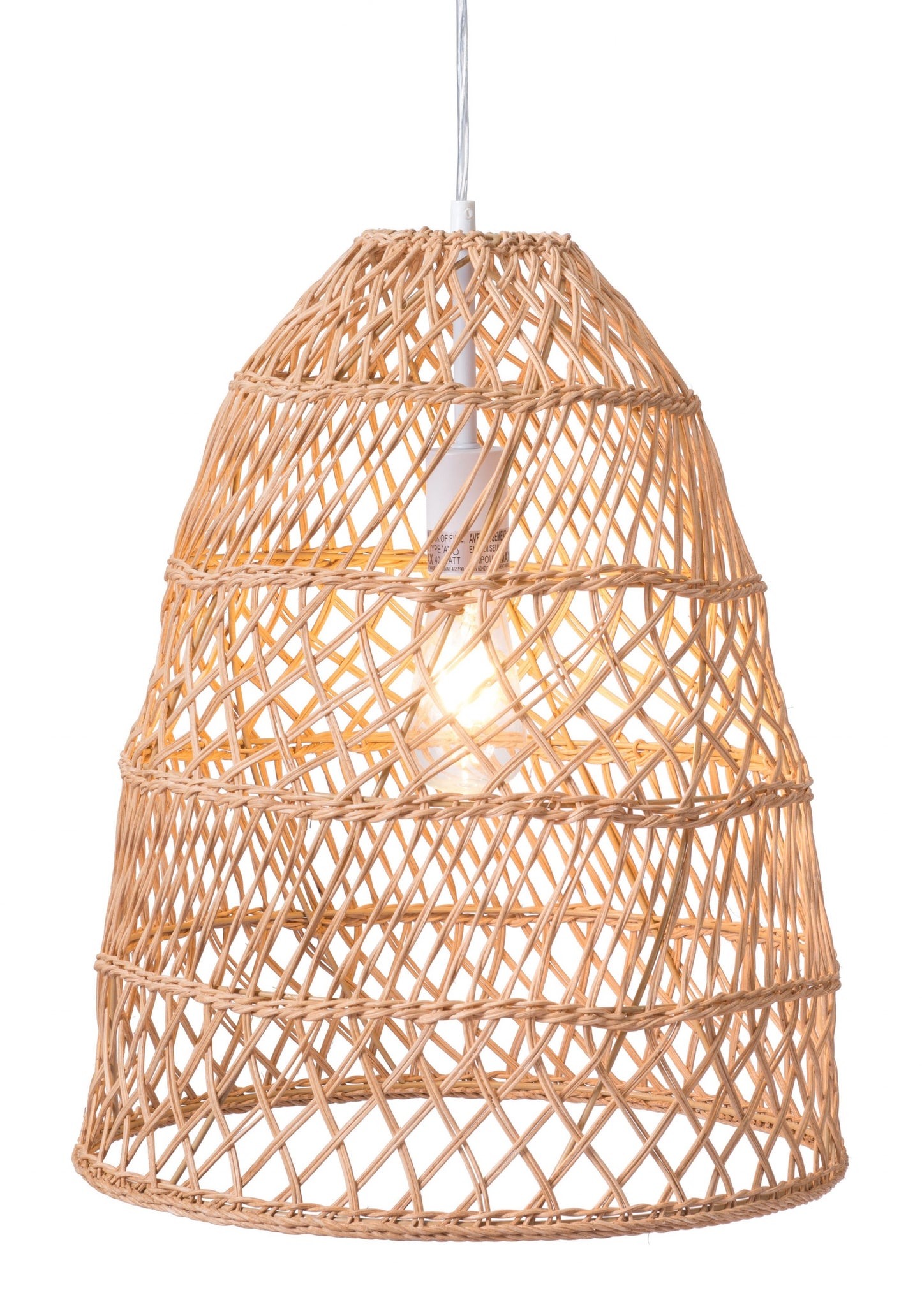 Natural Basket Ceiling Lamp