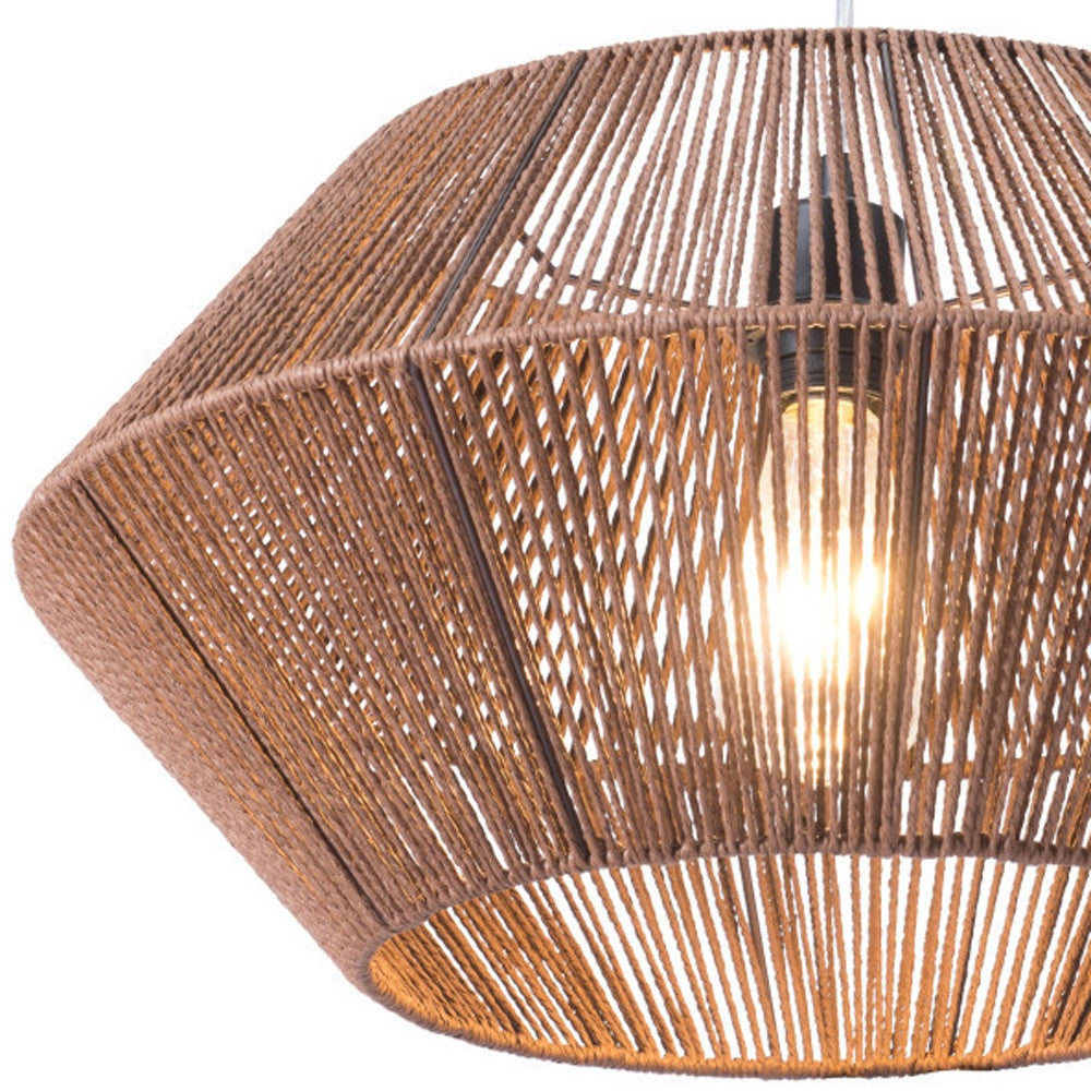 Brown Dashy Ceiling Lamp