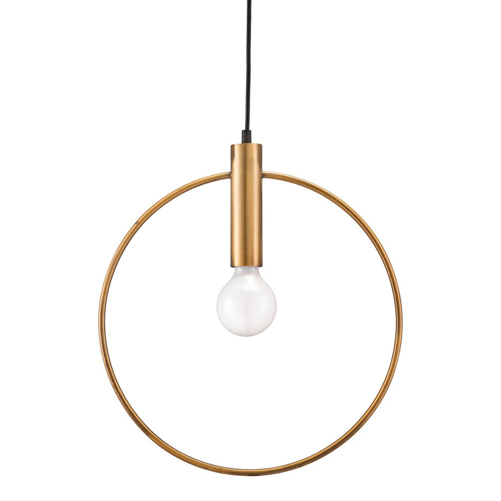 Gold Ring Metal Dimmable Chandelier HomeRoots