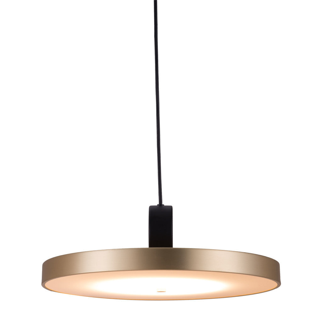 Gold Shaded Metal LED Dimmable Ceiling Light