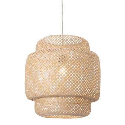 Natural Boho Weave Ceiling Lamp