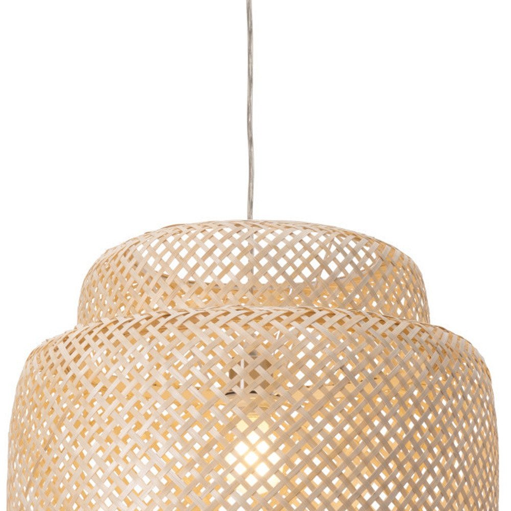 Natural Boho Weave Ceiling Lamp — view 2