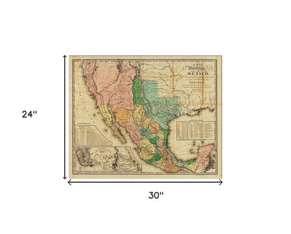 Vintage 1862 Civil War Map Unframed Print Wall Art