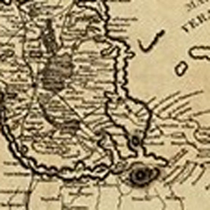 Vintage 1862 Civil War Map Unframed Print Wall Art