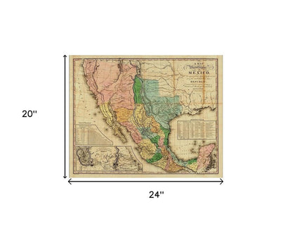 Vintage 1862 Civil War Map Unframed Print Wall Art