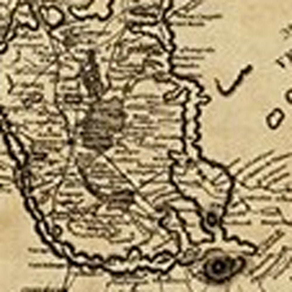 Vintage 1862 Civil War Map Unframed Print Wall Art