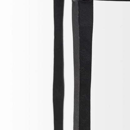 20" Black Iron Round End Table HomeRoots
